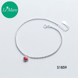 Lắc chân bi đốt tim đỏ S1859