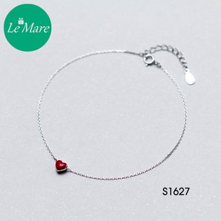 Lắc chân tim đỏ S1627
