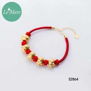 Lắc tay chỉ đỏ 5 charm S2864