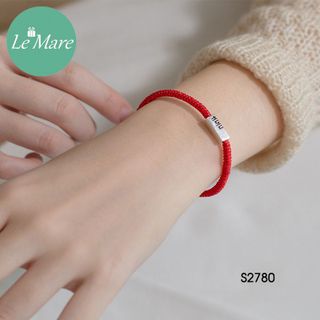 Lắc tay bạc chữ Hỷ S2780