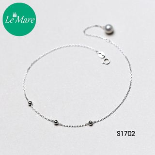 Lắc chân ba bi bạc nhỏ S1702