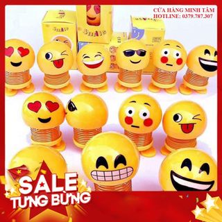 Siêu KM 12k Thú Nhún Emojji con lắc lò xo -Siêu Vui Emoji Có video thật Giao ngẫu nhiên k trùng mẫu khách nhé giá sỉ