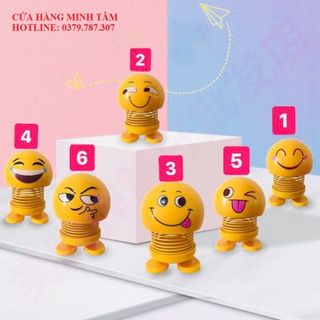 Siêu KM 12k Thú Nhún Emojji con lắc lò xo -Siêu Vui Emoji Có video thật Giao ngẫu nhiên k trùng mẫu khách nhé