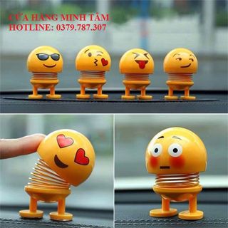 Siêu KM 12k Thú Nhún Emojji con lắc lò xo -Siêu Vui Emoji Có video thật Giao ngẫu nhiên k trùng mẫu khách nhé