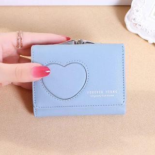 Ví bóp da nữ nhỏ mini nhiều ngăn trái tim