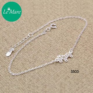 Lắc chân ngựa vằn rỗng dây trơn S503