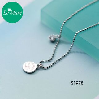 Lắc chân tag tròn khắc chữ S1978