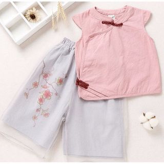 Set quần áo Trung Hoa thời trang cho bé gái 10 - 30 kg