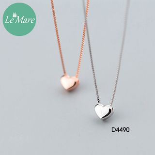 Dây chuyền dây hộp tim đính đá D4490