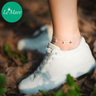 Lắc chân hình hộp chuông bạc S773