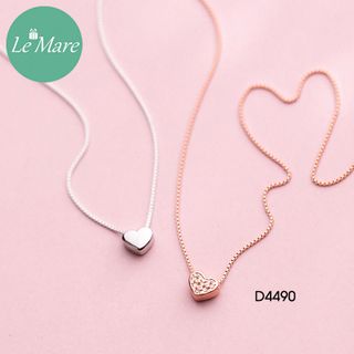 Dây chuyền dây hộp tim đính đá D4490