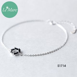 Lắc chân ngũ giác đá đen S1714