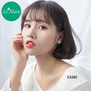Khuyên tim vành ngọc trai E3385