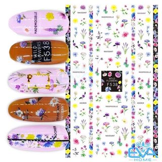 Miếng Dán Móng Tay 3D Nail Sticker Tráng Trí Hoạ Tiết Bông Hoa F538 giá sỉ