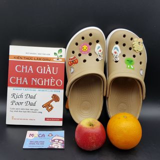 Dép crocs band nâu