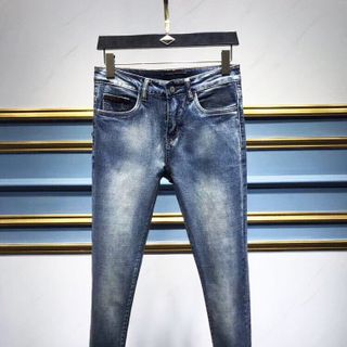 Quần jean nam xanh wax trắng bạc L61