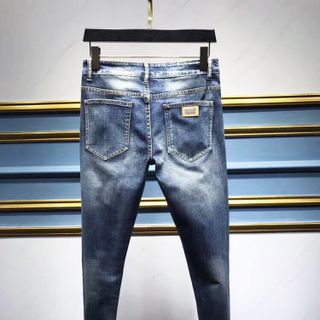 Quần jean nam xanh wax trắng bạc L61