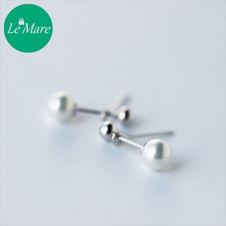 Khuyên tai Ngọc trai bi bạc E1064