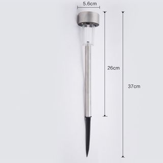 Đèn sân vườn năng lượng mặt trời inox HT1052 ánh sáng vàng giá sỉ