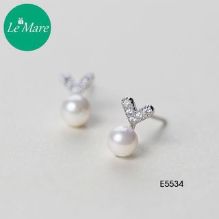 Khuyên ngọc trai tình yêu E5534