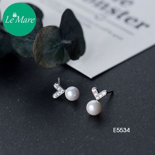 Khuyên ngọc trai tình yêu E5534