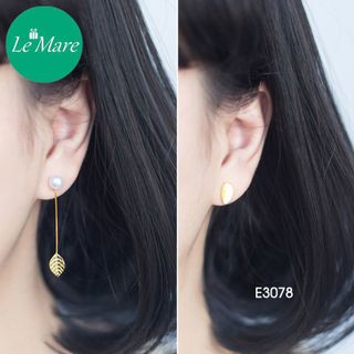 Khuyên tai lá dài E3078