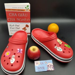 Dép crocs band đỏ