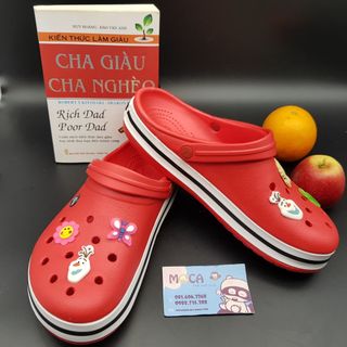 Dép crocs band đỏ