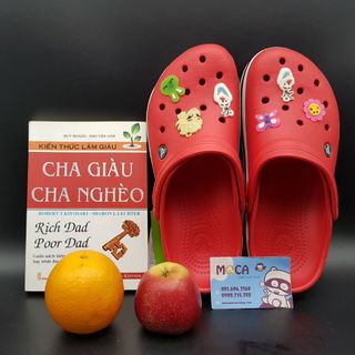 Dép crocs band đỏ
