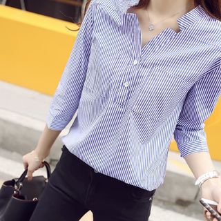 Áo Somi Sọc Cổ Trụ Hàn QUốc Siêu Hot giá sỉ