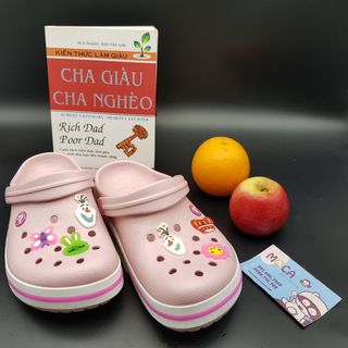 Dép crocs band Hồng