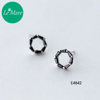 Khuyên tai Black Circle E4842-1