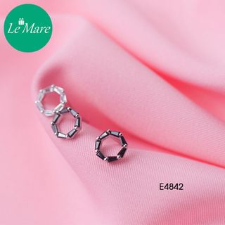 Khuyên tai Black Circle E4842-1