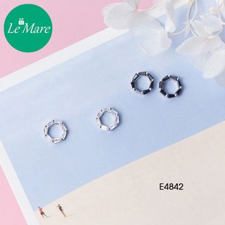Khuyên tai Black Circle E4842-1