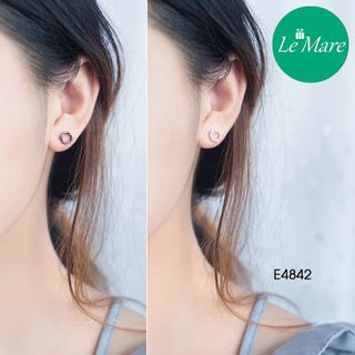 Khuyên tai Black Circle E4842-1