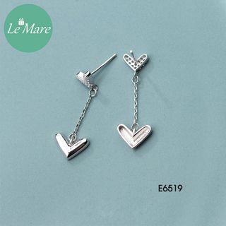 Khuyên tai bạc Diamond love E6519