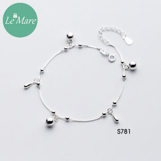 Lắc chân Giọt nước chuông bạc S781