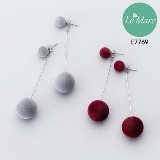 Khuyên tai bông nâu tím E7769