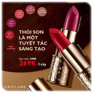 Son môi Giordani Gold MasterCreation Lipstick SPF 20 Mỗi thỏi son Giordani Gold là một tuyệt tác sáng tạo với những sắc màu sống độngđộ dưỡng ẩm và chống nắng SPF 20 giúp cho đôi môi của Chị em luôn mịn màng căng mọng sắc nét và tự tin với nụ cười rạng rỡ