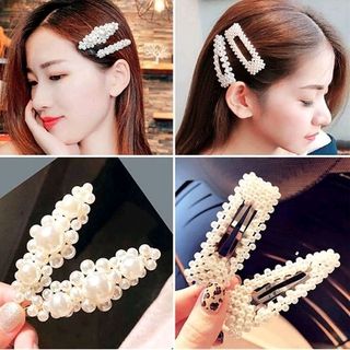 set 4 kẹp tóc đính hạt
