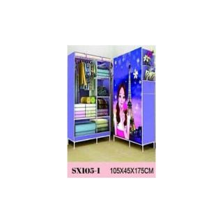 TỦ VẢI QUẦN ÁO 3D 2 BUỒNG 6 NGĂN