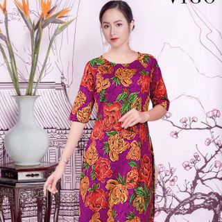 ÁO DÀI CÁCH TÂN HOA HỒNG CAO CẤP