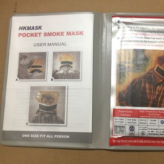 MẶT NẠ CHỐNG KHÓI THOÁT HIỂM KHẨN CẤP HKMASK - POCKET SMOKE HOOD - MẶT NẠ CHỐNG KHÓI THOÁT HIỂM HỎA HOẠN