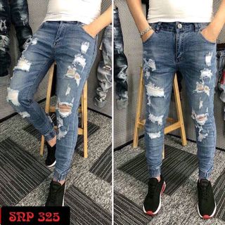 Quần Jeans Nam Rách cá tính chất đẹp giá sỉ