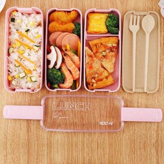 HỘP CƠM 4 TẦNG CÓ SẲN MUỖNG NĨA TIỆN DỤNG