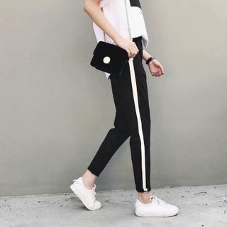 Quần thun sọc trắng
