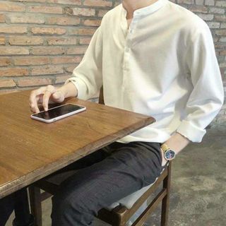 Sơ mi cổ trụ