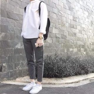 Sơ mi cổ trụ