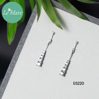 Khuyên tai 1 hàng đá E5220