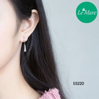 Khuyên tai 1 hàng đá E5220